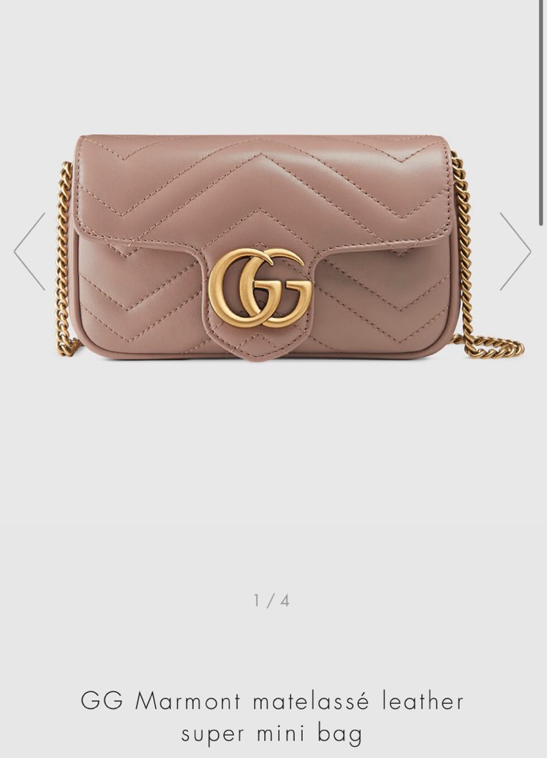 Gucci GG Marmont matelasse leather Super Mini Bag Luxury Bags