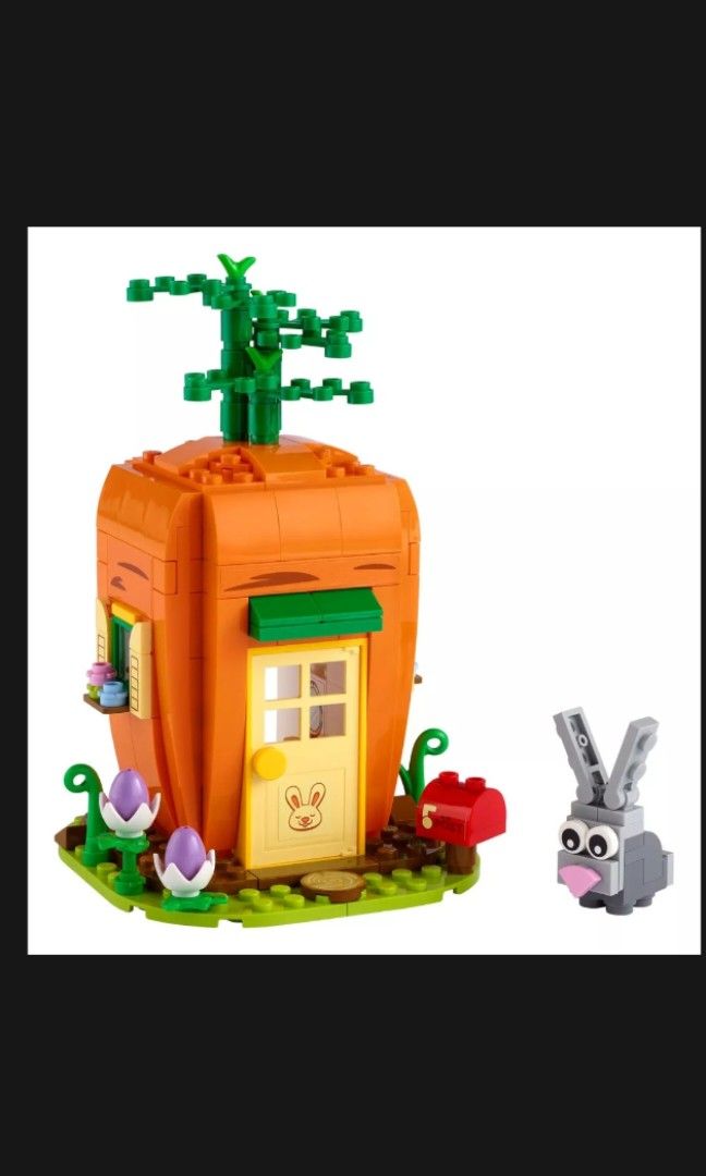 lego easter bunny carrot house instructions