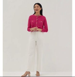 LOVE BONITO Zena Crop Knit Cardigan