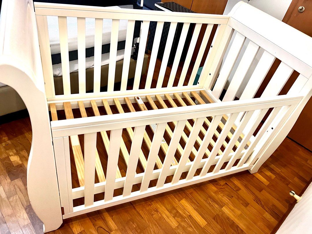 Boori Country Collection cot and Mattress wooden crib Babies