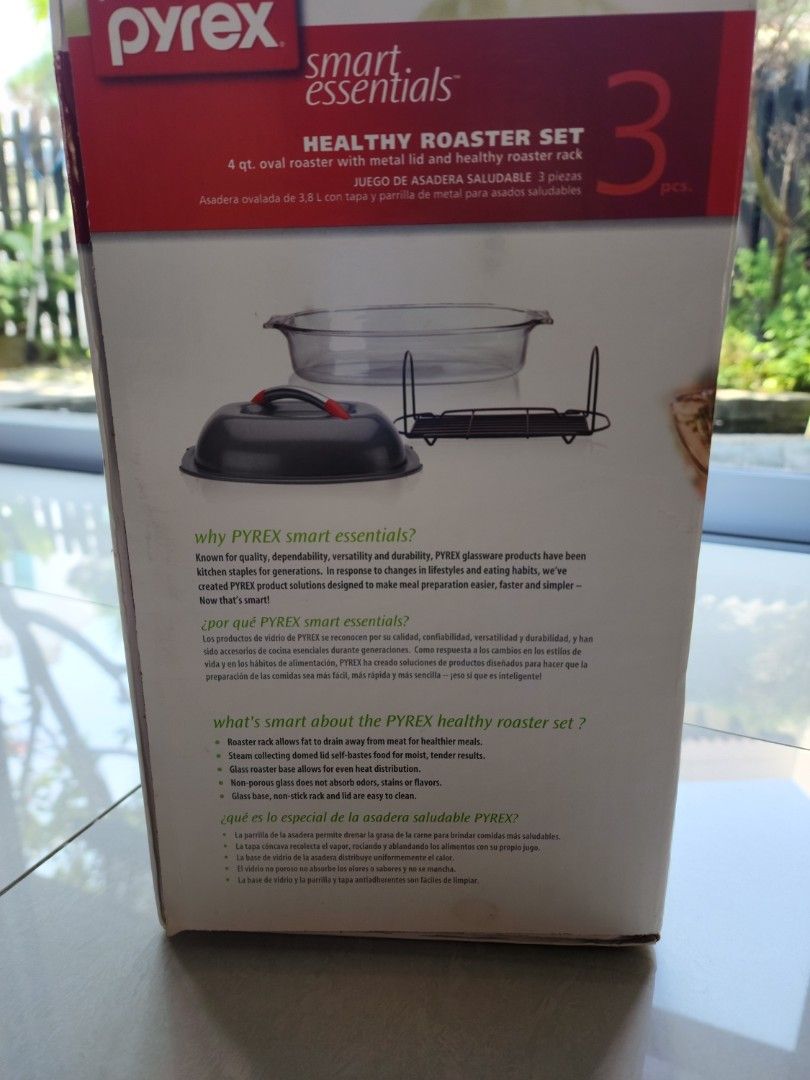 Brand new Pyrex Healthy Roaster Set, TV & Home Appliances, Kitchen