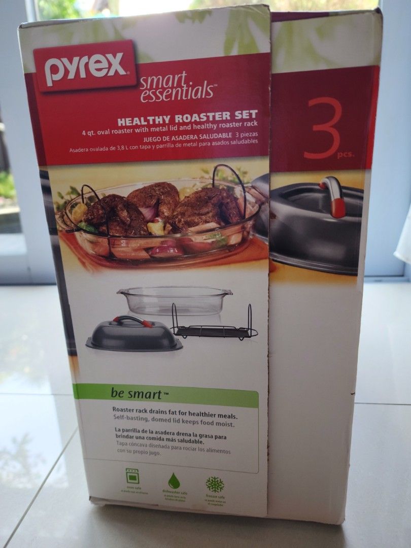 Brand new Pyrex Healthy Roaster Set, TV & Home Appliances, Kitchen