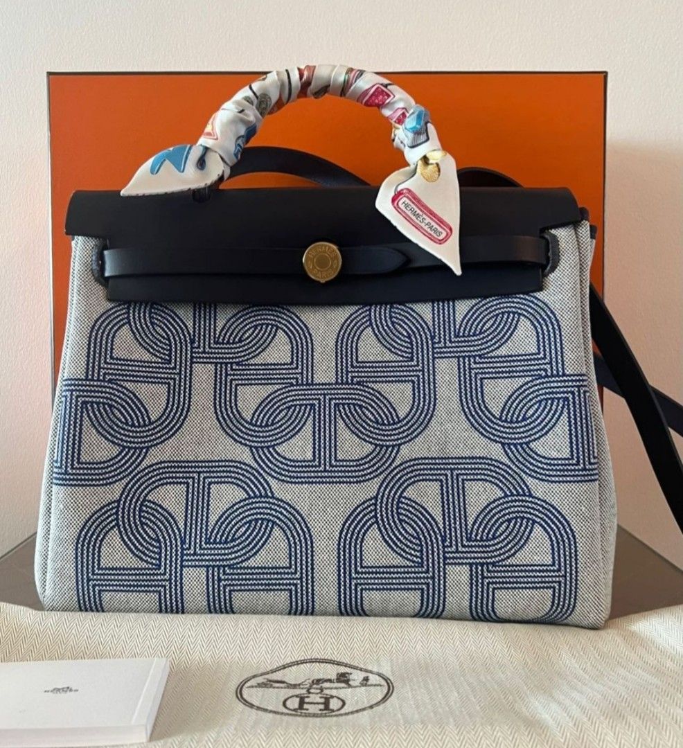 Hermes Herbag 31 Rare Colour, Luxury, Bags & Wallets on Carousell