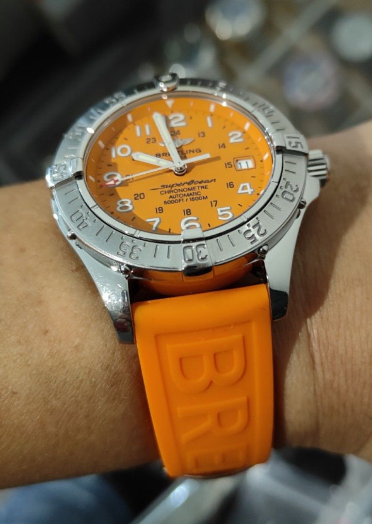 Breitling orange face store