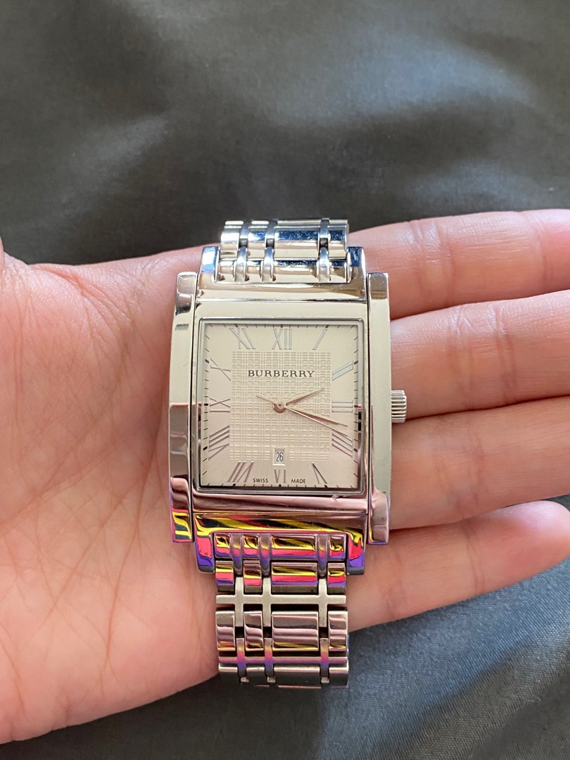 Burberry watch women's hot sale square face