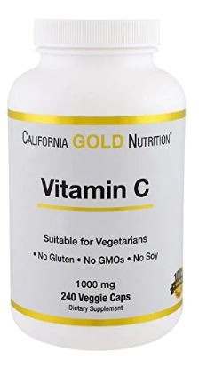 California Gold Nutrition Gold C, Vitamin C, 1,000 mg, 240 Veggie ...