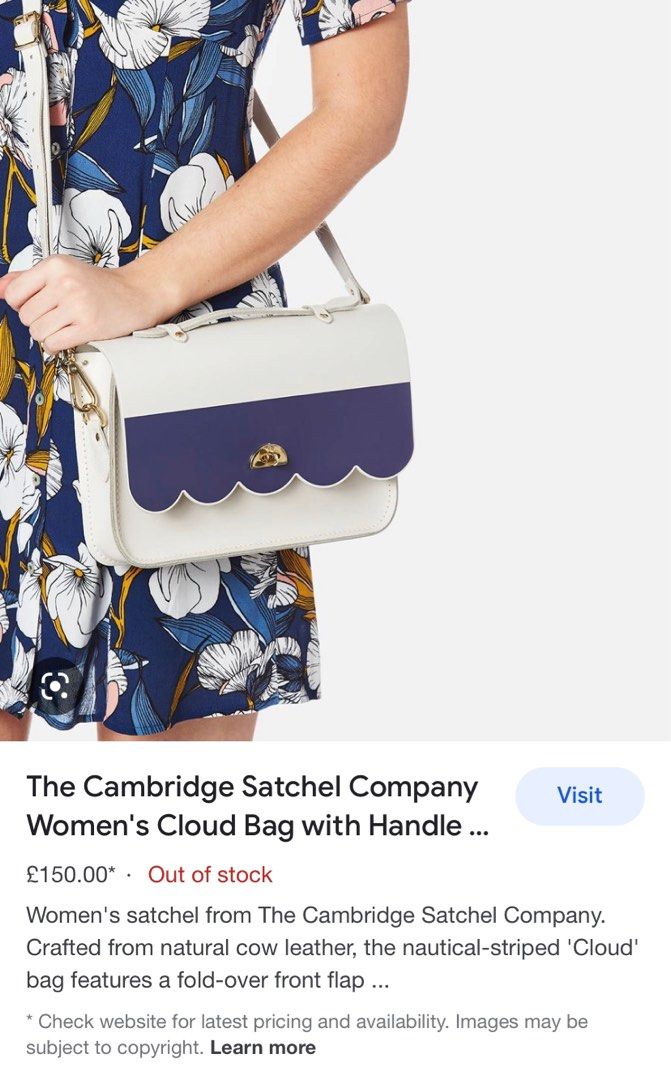 Cambridge Satchel Cloud Sling Bag Rare Colour Limited Edition Sold Out Luxury Bags Wallets on Carousell