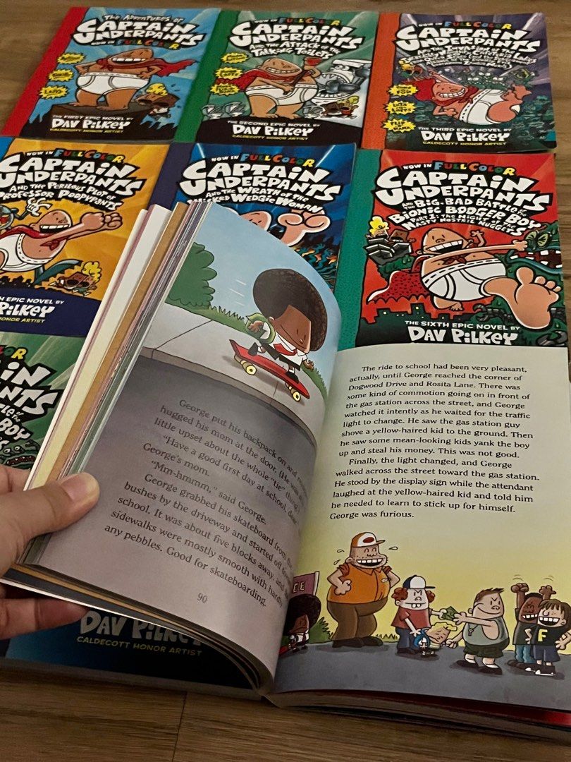 Captain Underpants Books 1-12 Complete FULL COLOR Collection (Hardcover)
