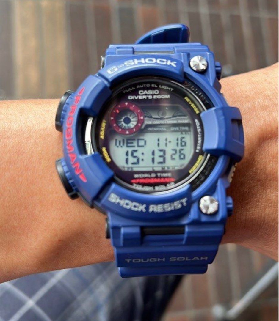 G shock frogman navy blue outlet