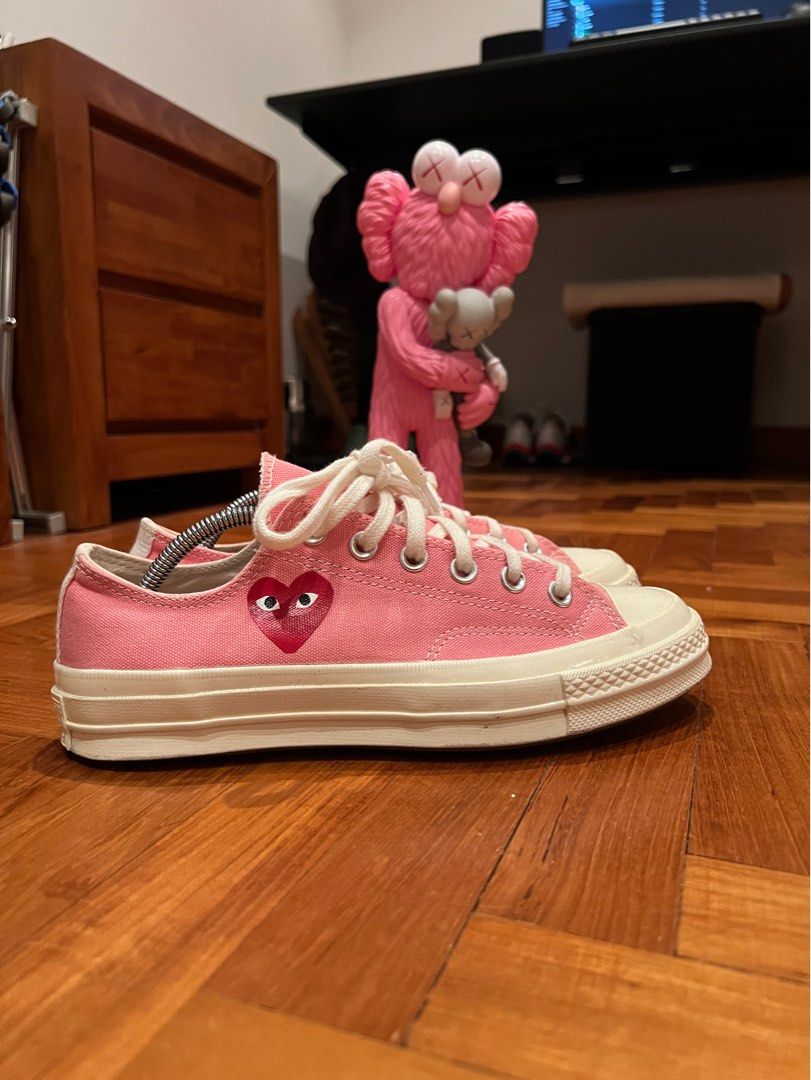 Cdg converse pink cheap
