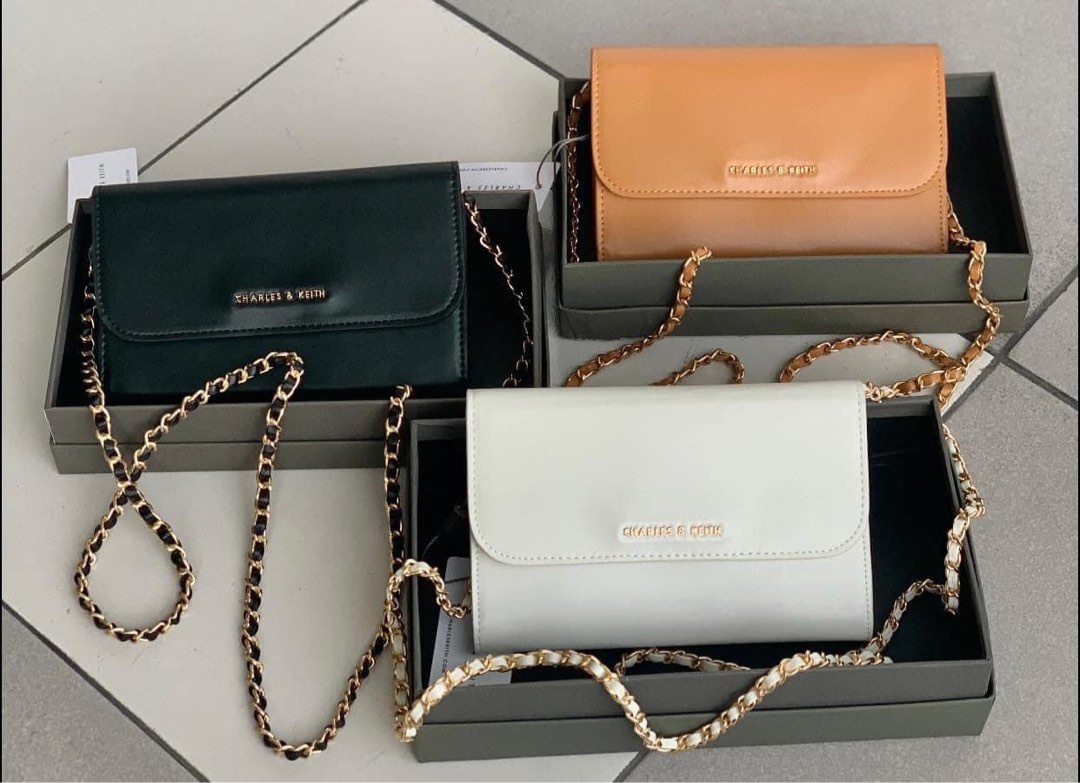 Charles and keith hotsell wallet sling bag