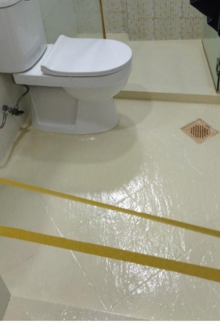 Cheap painting service/ Toilets floor & wall epoxy paint / Kitchen