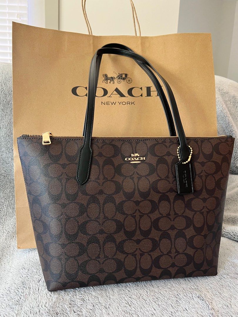 Coach tote zip 13 sales