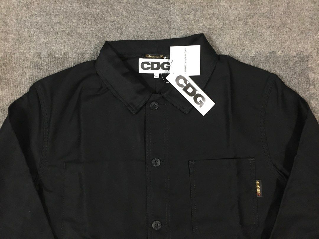 COMME des GARÇONS CDG X LE LABOUREUR BACK LOGO WORK SHOP COAT