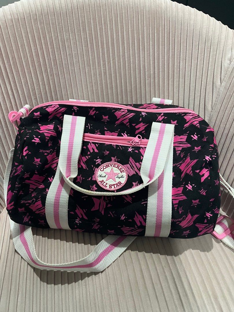 Pink converse duffle bag discount