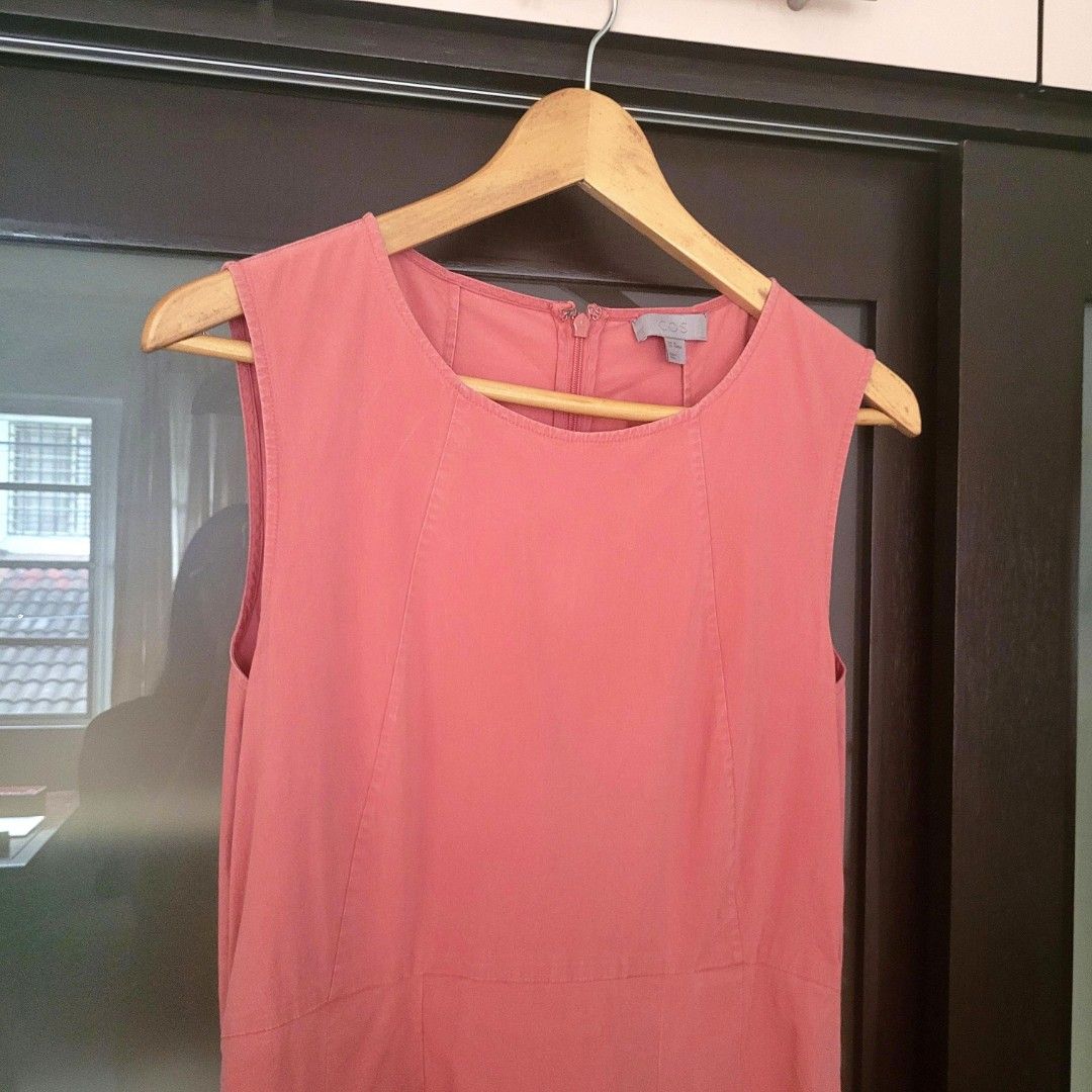 Cos coral hot sale dress