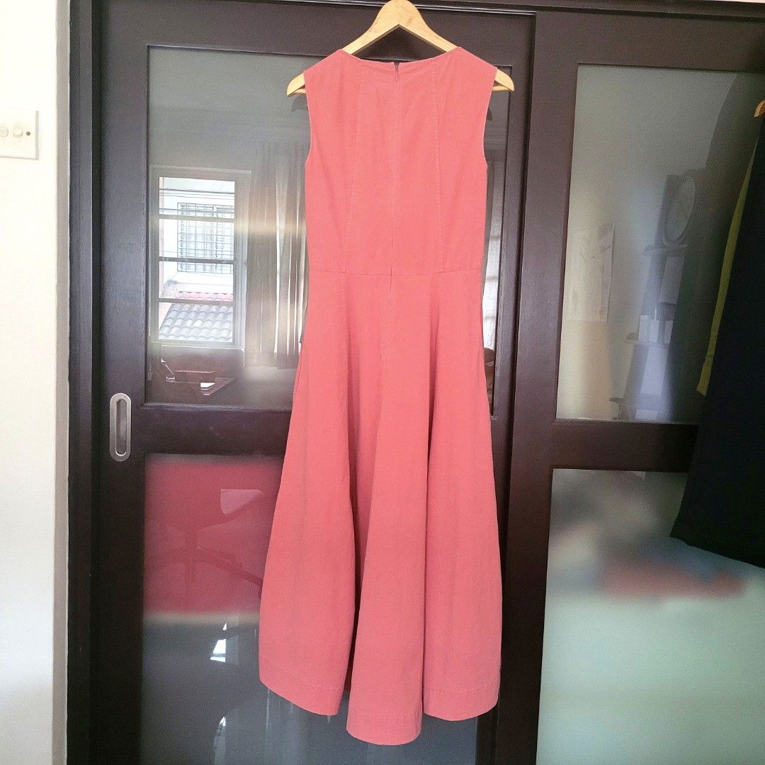 Cos coral dress clearance
