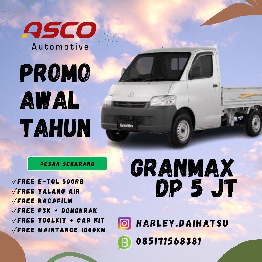 Daihatsu Gran max pick up DP 5 JUTAAN PROMO AWAL TAHUN STOCK SANGAT