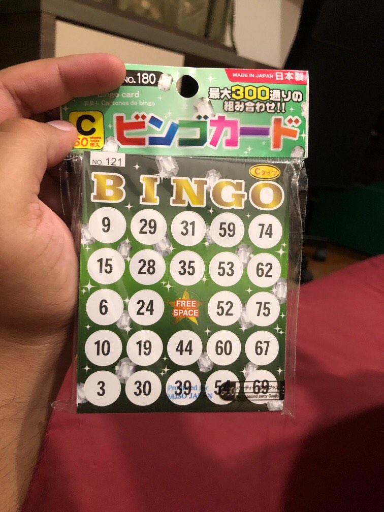 Daiso Bingo Cards., Hobbies & Toys, Toys & Games on Carousell
