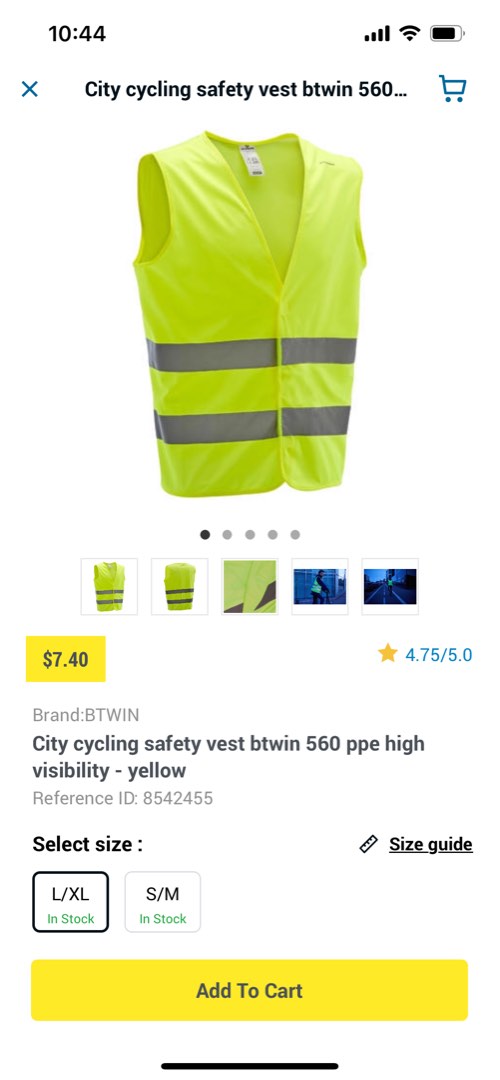 Decathlon cycling safety vest, Men's Fashion, Coats, Jackets and