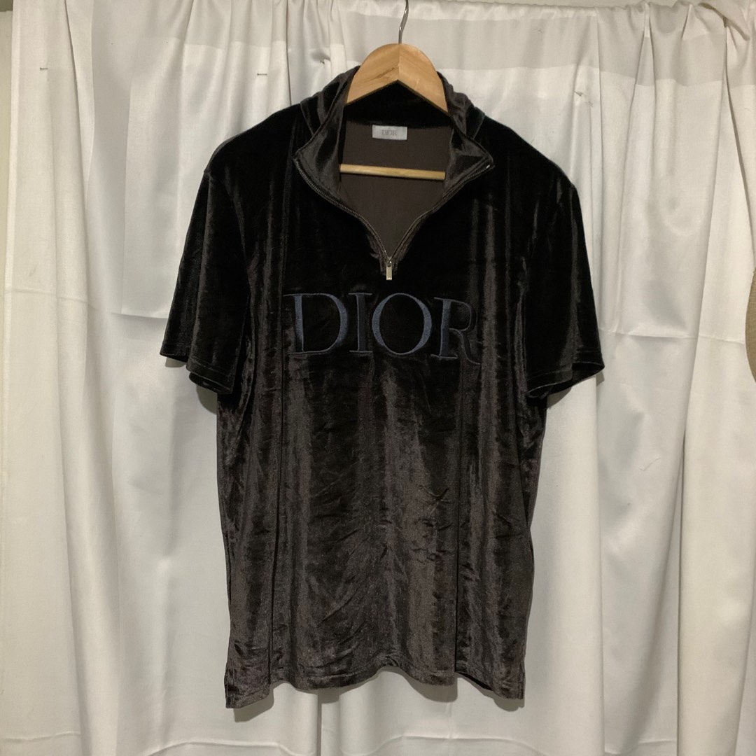 Dior outlet velvet polo