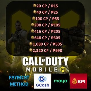 DISCOUNTED CODM CP (Call of Duty Mobile Points)