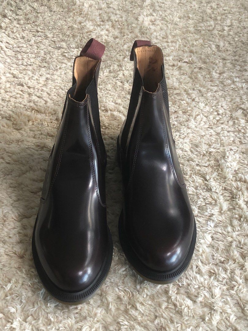 Dr marten deals flora cherry red