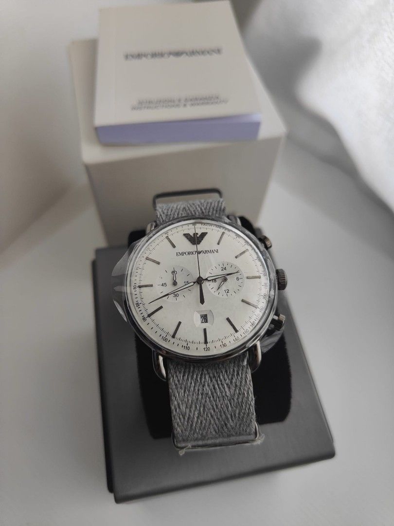 Emporio Armani Chronograph Nato Watch AR11240