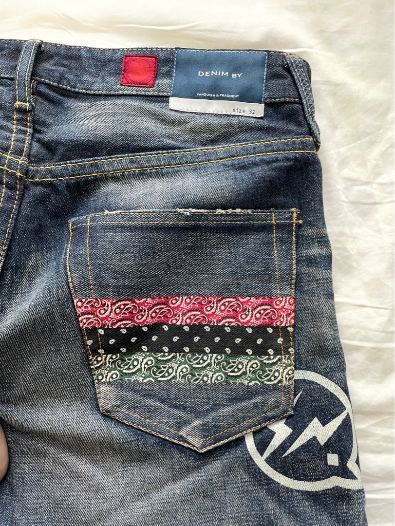 Fragment x Clot x Vanquish jeans w32, 男裝, 褲＆半截裙, 牛仔褲