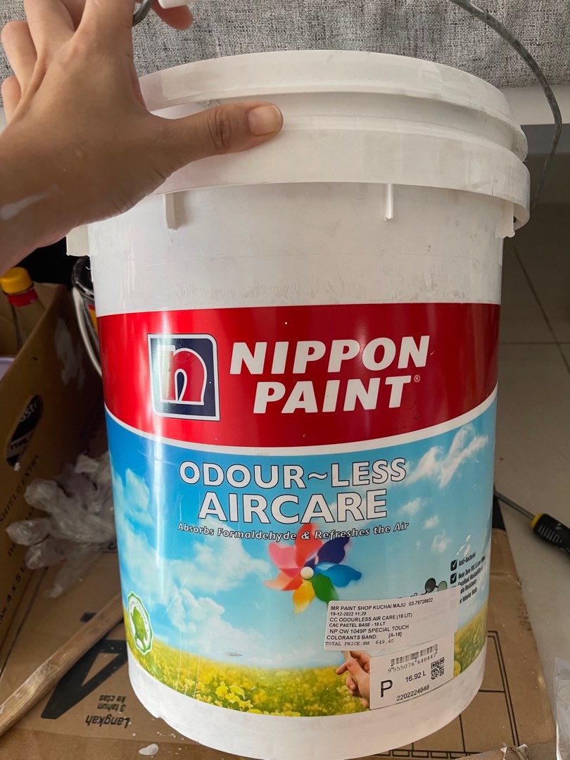 [LEFTOVER] Nippon Odourless Aircare & Jotun Gardex Premium Gloss Paint, Furniture & Home Living