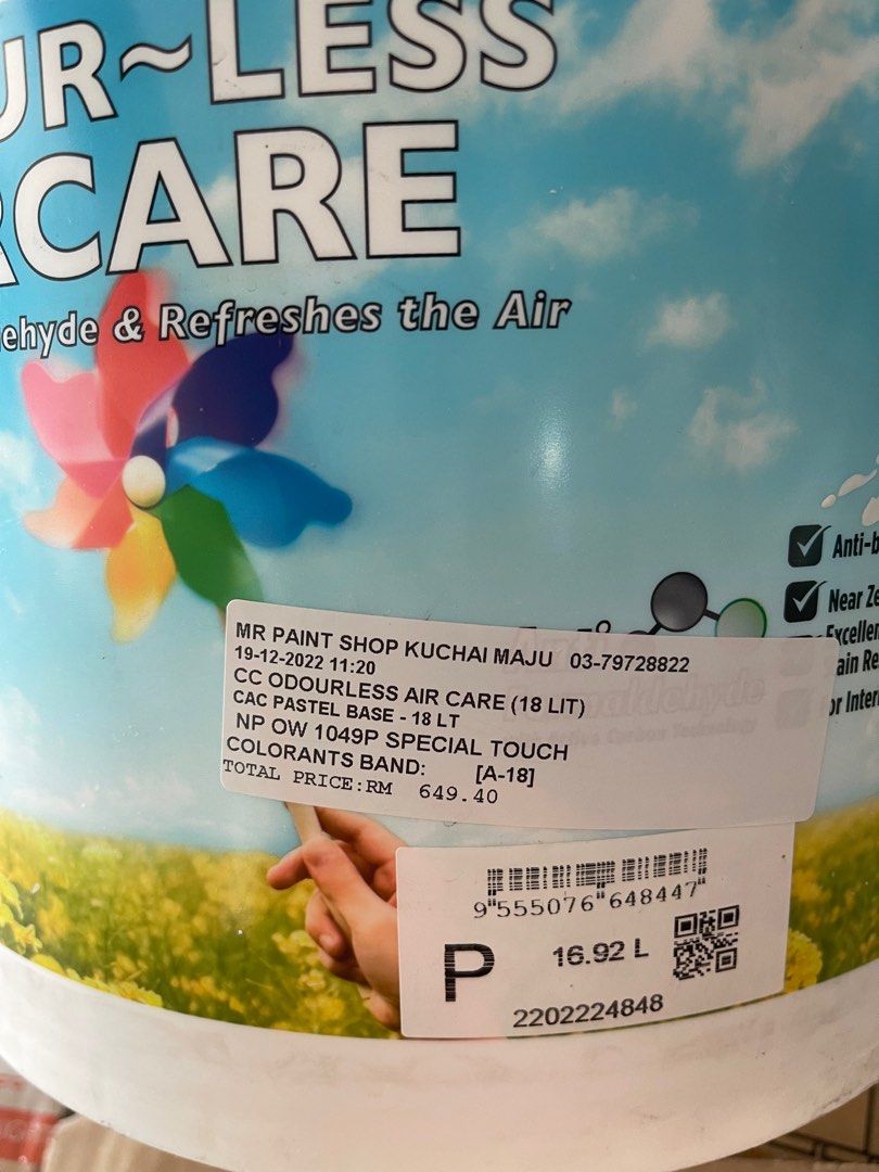 [LEFTOVER] Nippon Odourless Aircare & Jotun Gardex Premium Gloss Paint