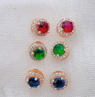 ❗️SUPER SALE❗️ Gemstone Copper Rose Gold Earrings Fancy and Cute