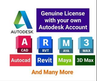 2024 Authentic Autodesk Autocad/Revit/Naviswork/3D Max/Inventor/Fusion 360/Autodesk software - Login to your personal account at Autodesk.com for Mac/PC (Not cracked/pirated)