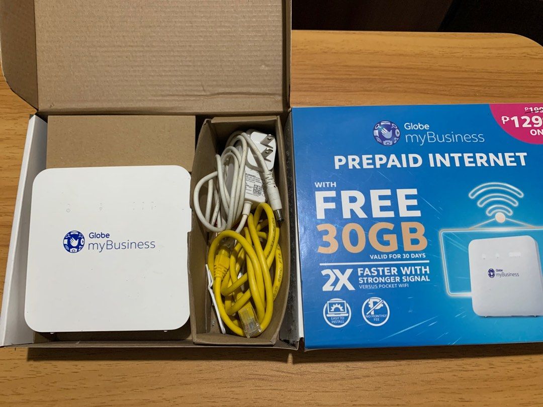 Globe myBusiness (Category: Networking) located in Quezon City. Submitted by preloved_bymeg (Listing ID 1209190655, Image 2). Description: - all complete - used once.