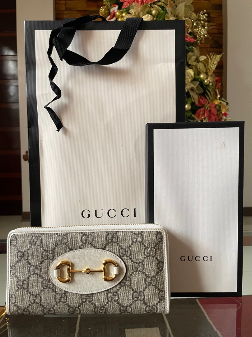 GUCCI HORSEBIT 1955 ZIP AROUND WALLET, Luxury, Bags & Wallets on Carousell
