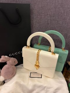 Gucci Sylvie 1969 Crocodile-embossed Leather Mini Top Handle Bag