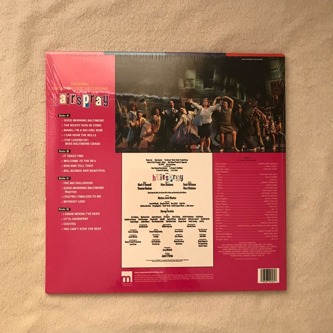 [On Hand] Hairspray Original Broadway Cast Recording Cool Blue Marbled