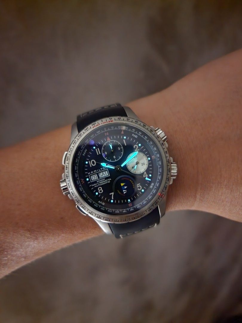 Hamilton Khaki Navy Regatta X Wind Automatic Chronograph Men s
