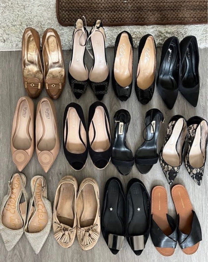 Heels flats shoes good brands cheap very new 80