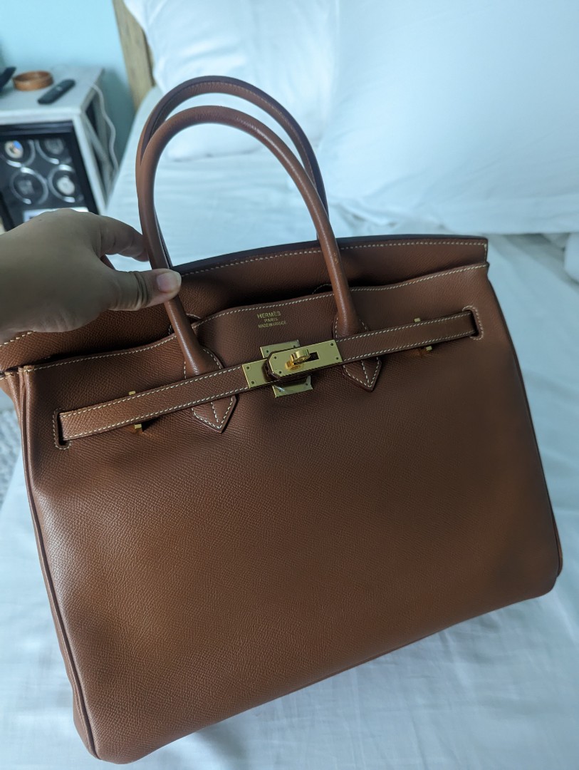 Hermès Birkin 35 Gold Epsom Bag GHW