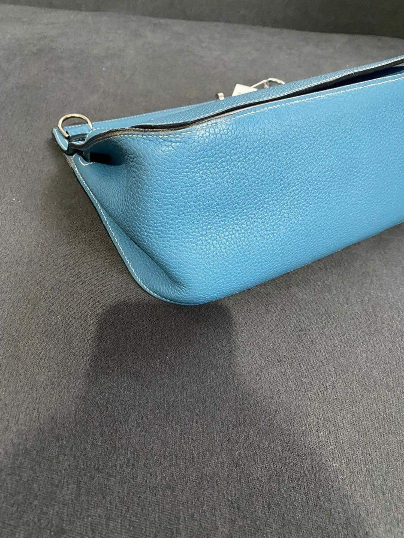 HERMES Epsom Cityback Belt Bag Bleu Atoll 1101396