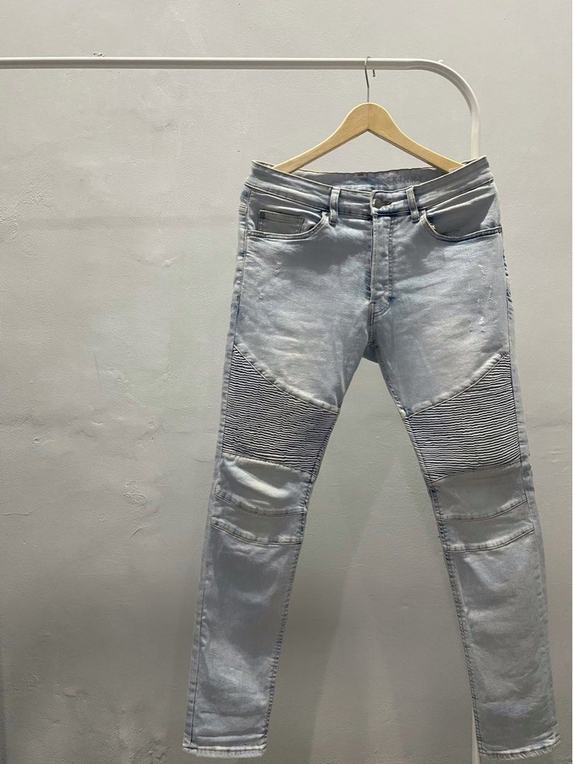 H&m biker jeans sales
