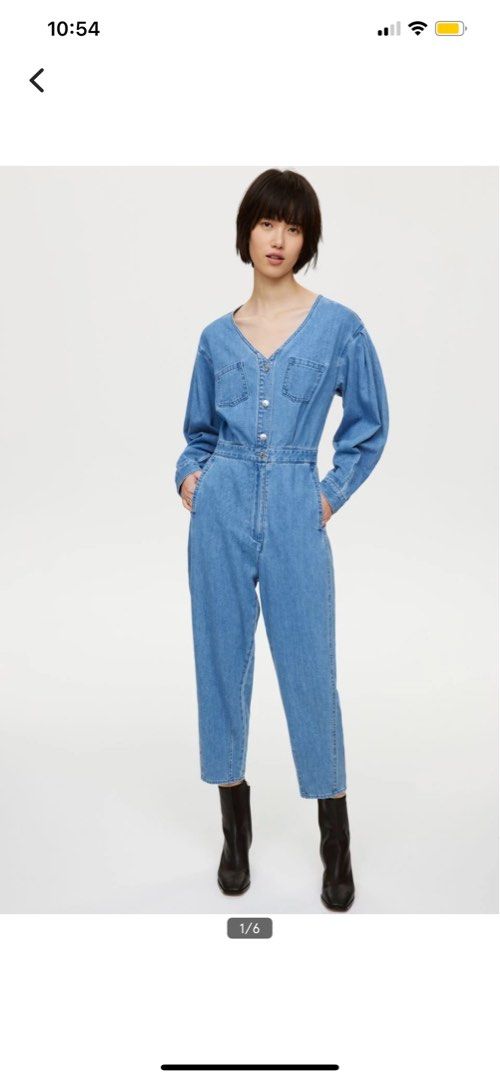 H&m jumpsuit on sale denim