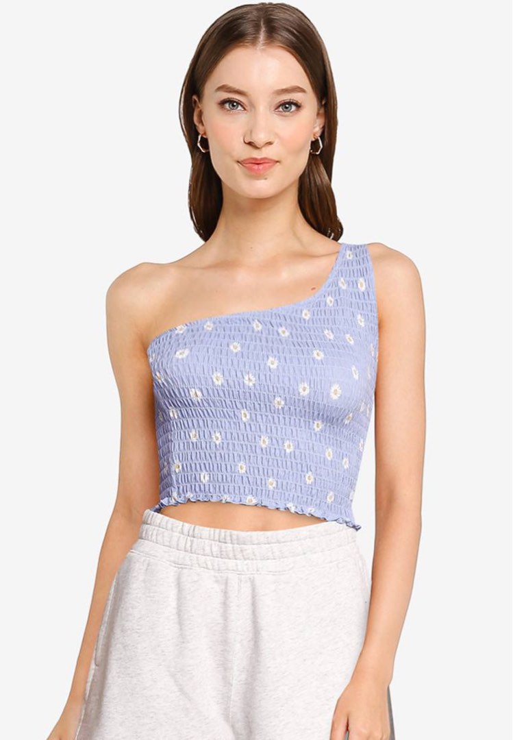 Hollister one shoulder top cheap