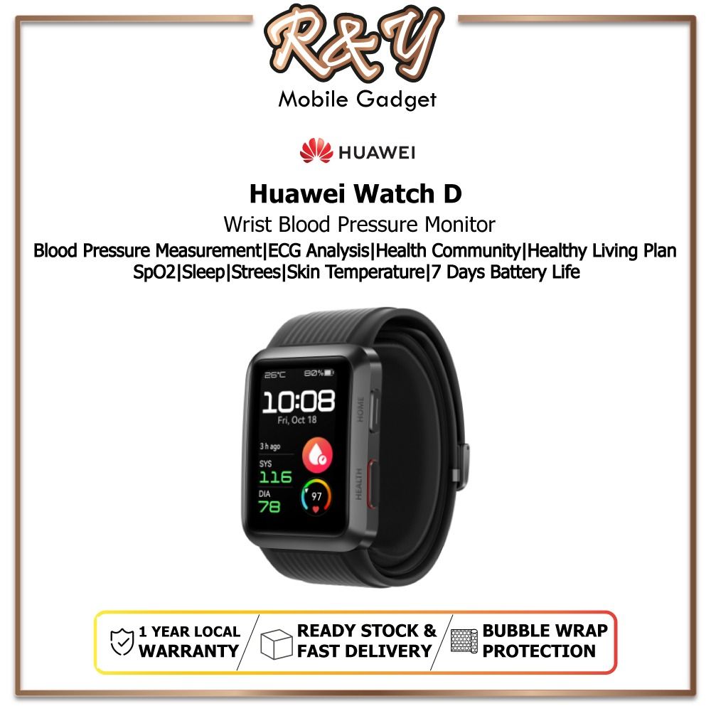 Huawei Watch D [Blood Pressure Measurement ECG Analysis SpO2, Sleep