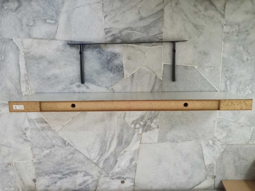 IKEA Shelf with Metal Brackets, Furniture & Home Living, Furniture