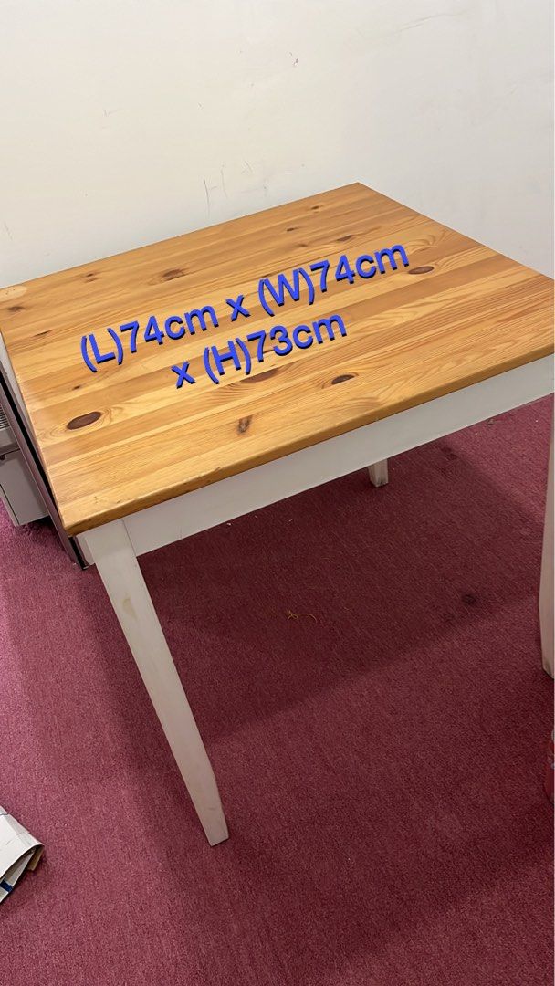 IKEA Wooden Table, Furniture & Home Living, Furniture, Tables & Sets on