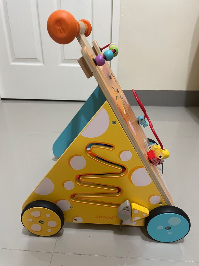 Janod Wooden Push Walker, Babies & Kids, Infant Playtime on Carousell