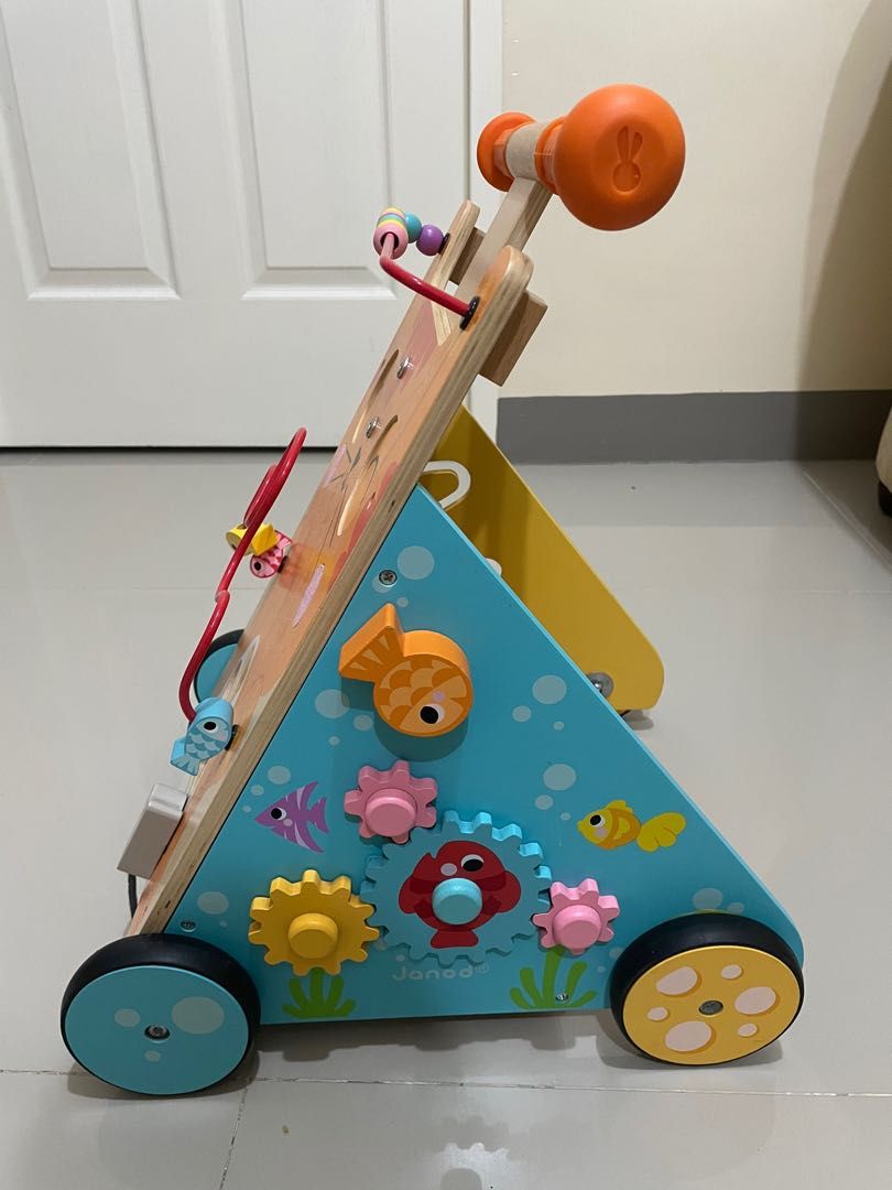Janod Wooden Push Walker, Babies & Kids, Infant Playtime on Carousell