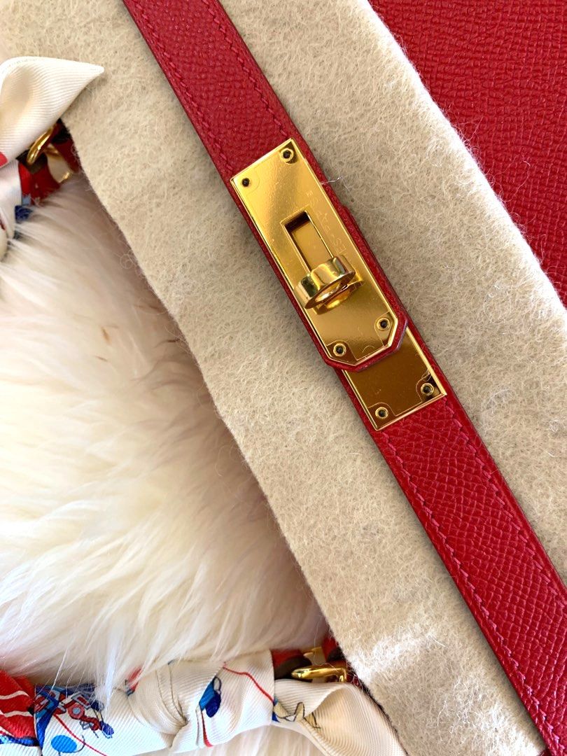 Hermes Kelly 28 Sellier Rouge Casaque Epsom Gold Hardware #T - Vendome  Monte Carlo